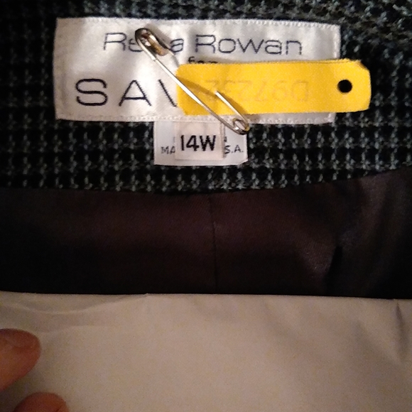 Blue, gray, black double breasted wool jacket - Picture 10 of 12